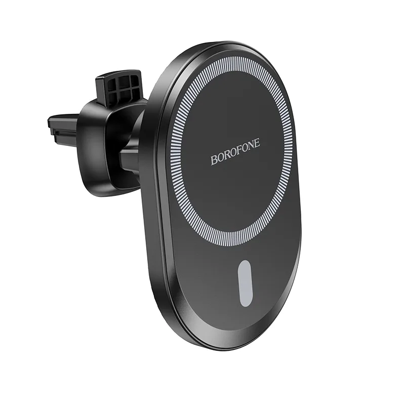 Автотримач Borofone BH201 Magnetic Wireless 15W Чорний