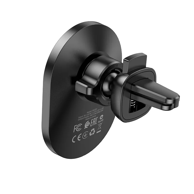 Автотримач Borofone BH201 Magnetic Wireless 15W Чорний