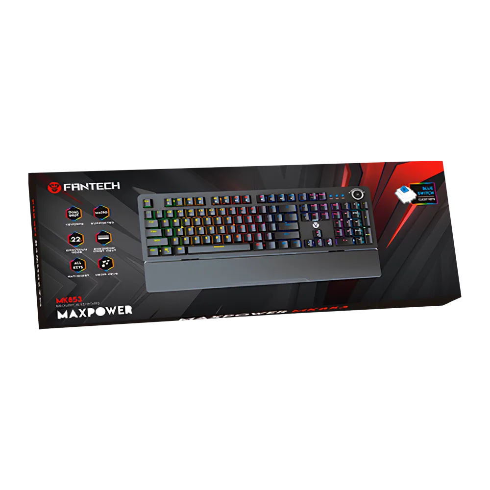 Клавіатура Ігрова Fantech Max Power MK853 Red Switch Чорный
