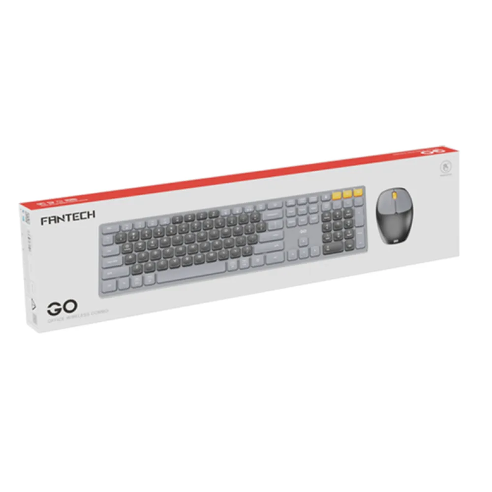 Бездротова Клавіатура і Миша FANTECH Go WK895 Silent Click Чорний