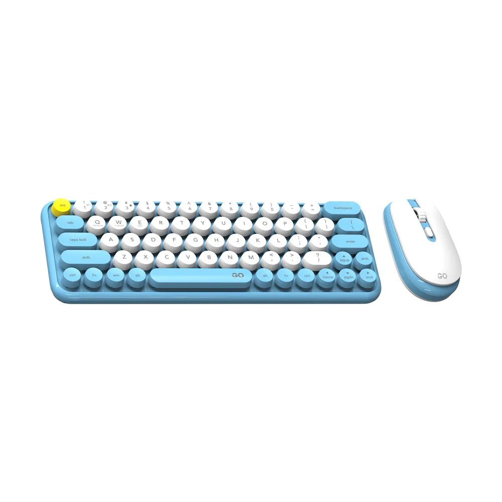Бездротова Клавіатура і Миша FANTECH Go WK896 Сірий