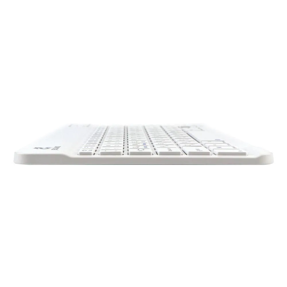 Клавіатура бездротова JEQANG JB-330 bluetooth charging Бiлий