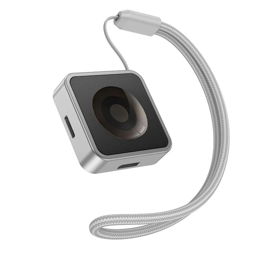 Бездротовий Зарядний Пристрій Hoco CW55 For iWatch Сталевий
