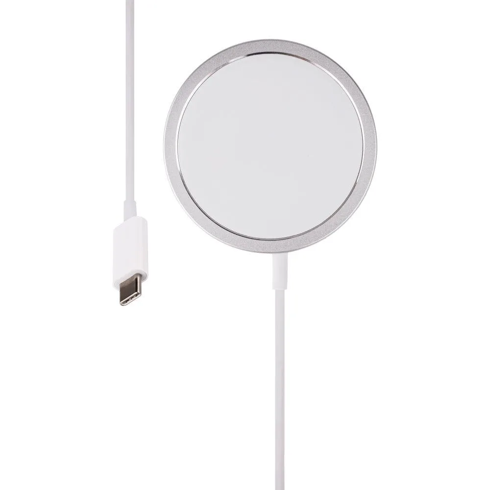 Бездротовий Зарядний Пристрій MagSafe USB-C 15W NO LOGO Бiлий