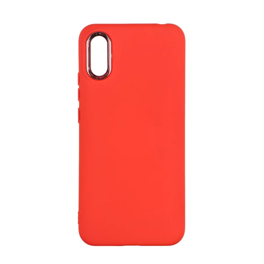 Чохол Silicone Cover Metal frame (AA) для Xiaomi Redmi 9A 14.Red