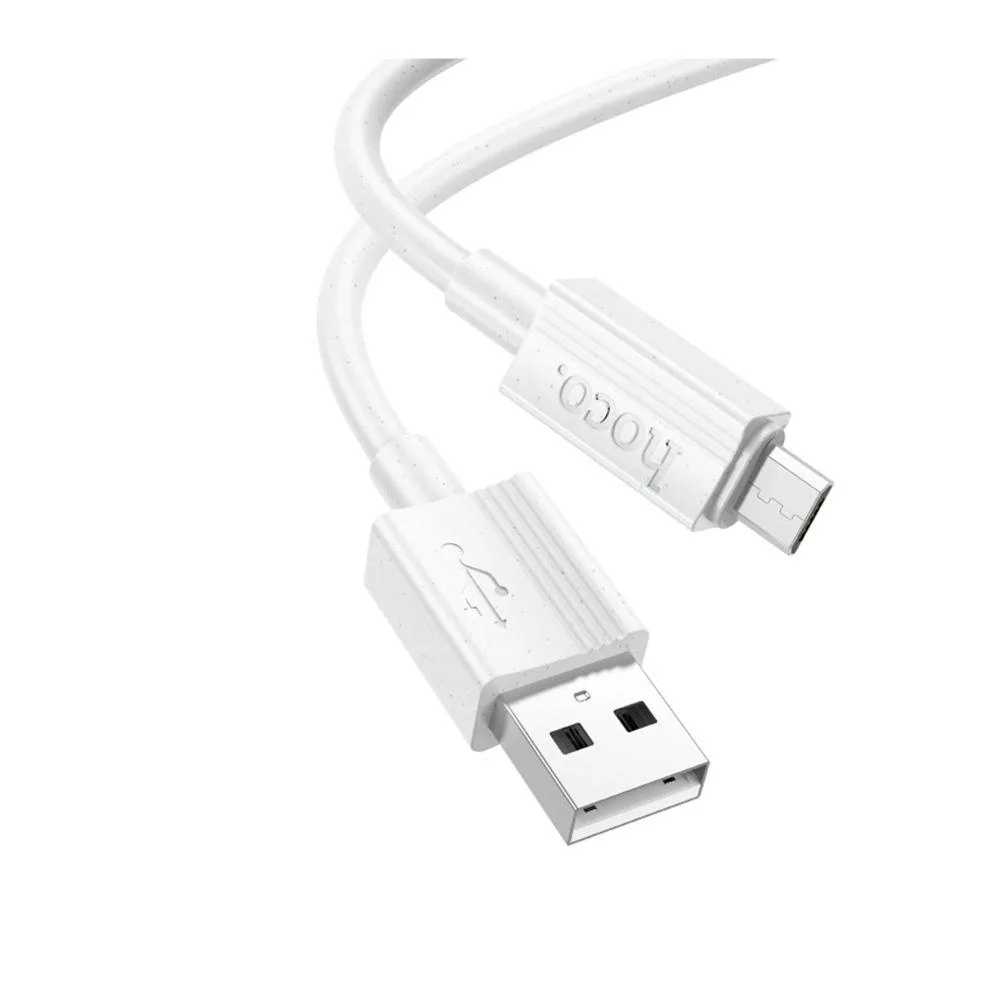 Кабель USB Hoco X107 Micro 2.4A Бiлий