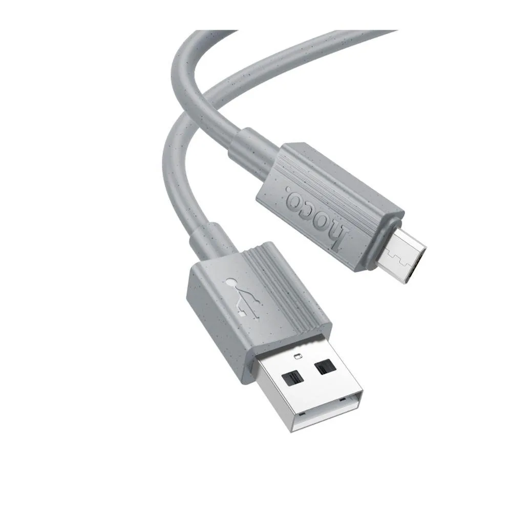 Кабель USB Hoco X107 Micro 2.4A Бiлий