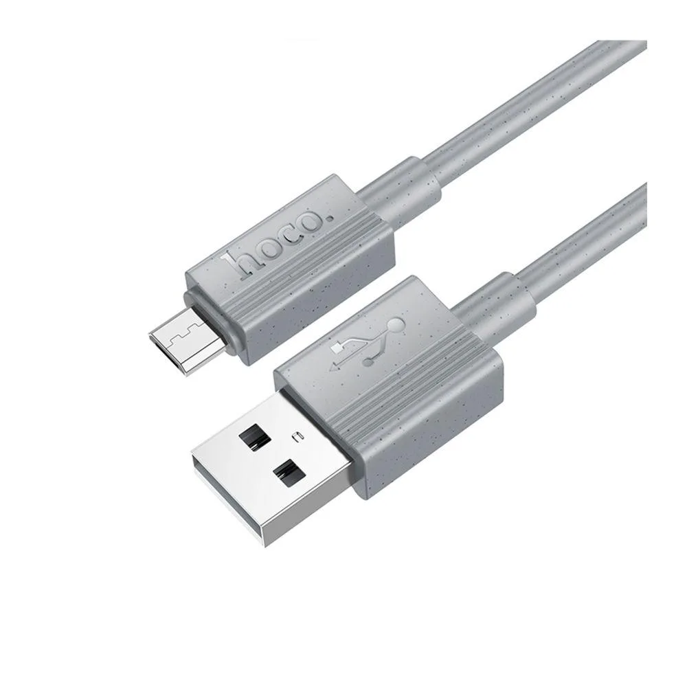 Кабель USB Hoco X107 Micro 2.4A Бiлий