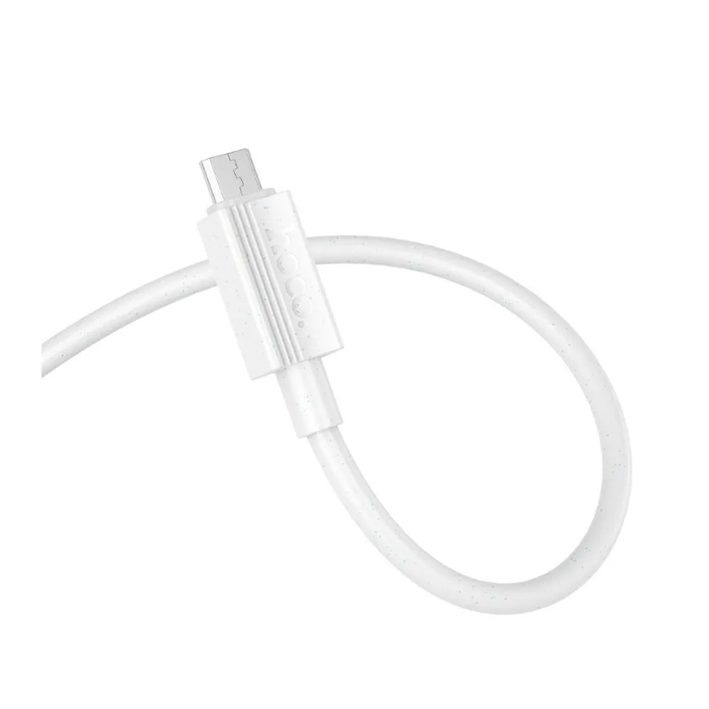 Кабель USB Hoco X107 Micro 2.4A Бiлий