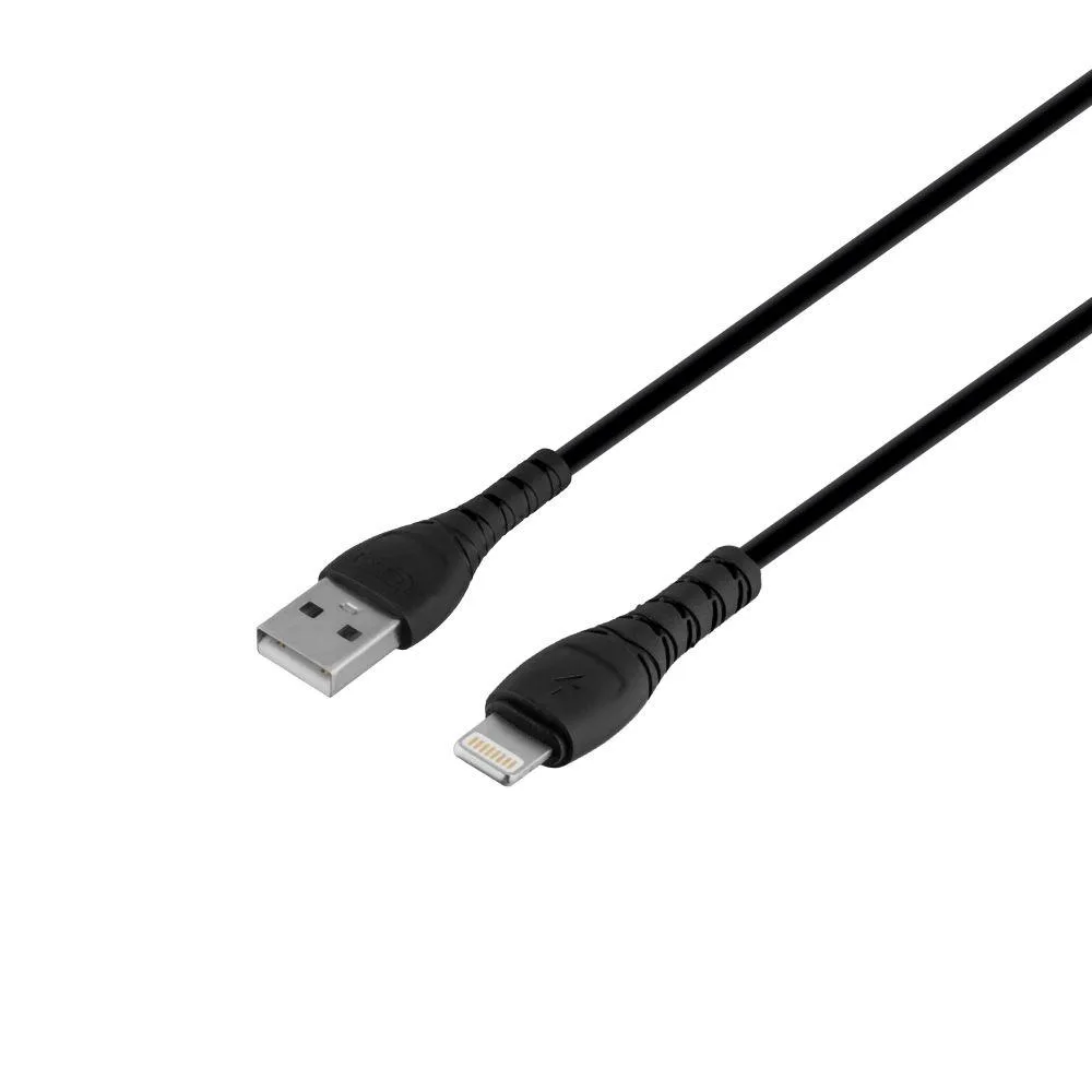 Кабель USB XO NB-Q165 Lightning 3A Чорний