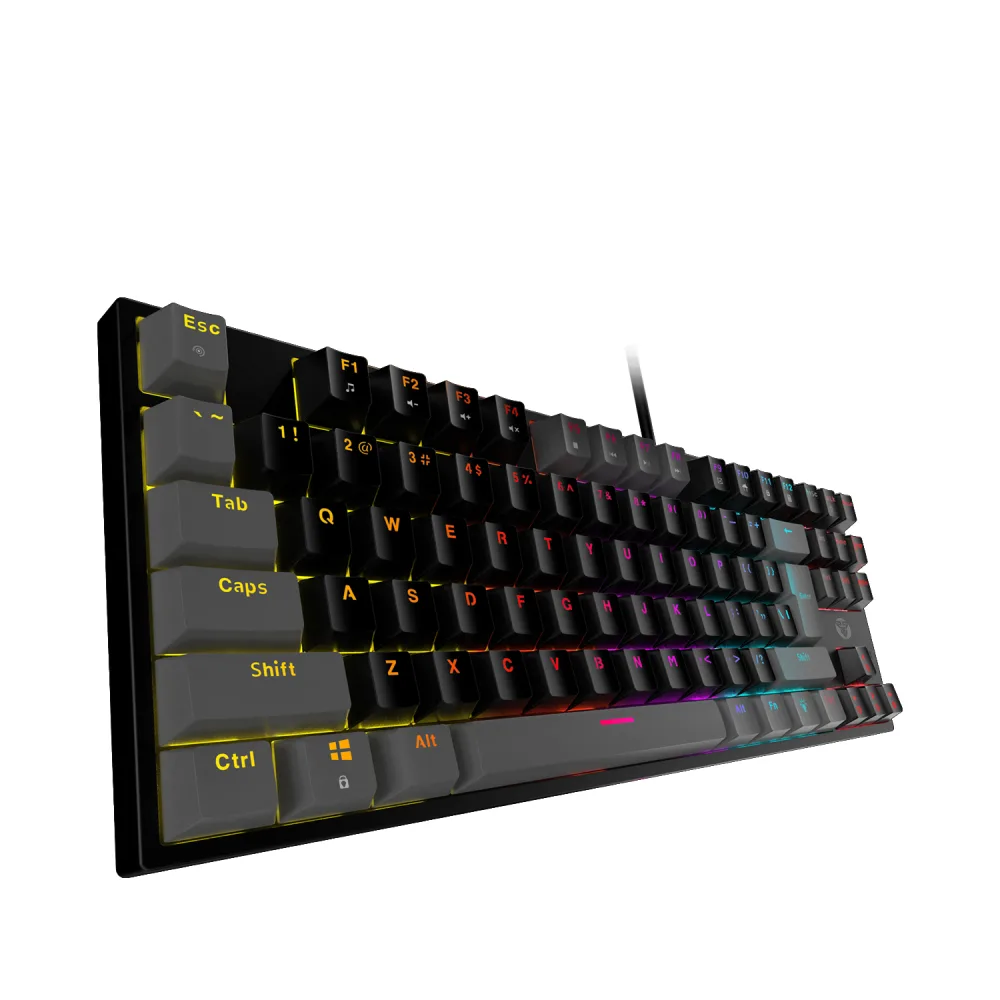 Клавіатура Ігрова Fantech ATOM MK876 Red Switch Колір Чорно/Сірий