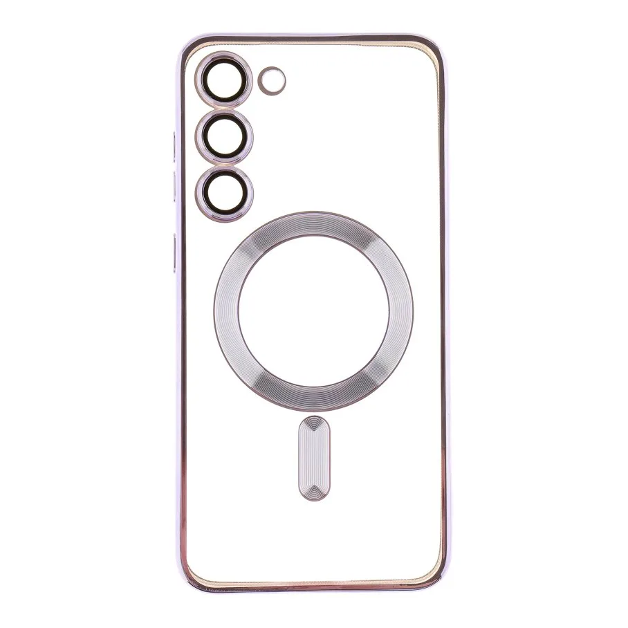 Чохол TPU Metallic Full Camera with Magsafe для Samsung Galaxy S23+ 5G (S916) Purple
