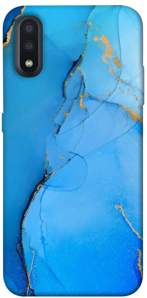 Чохол BLEX Синій із золотом для Samsung Galaxy A01