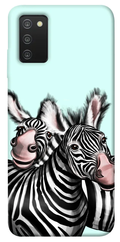 Чохол BLEX Cute zebras для Samsung Galaxy A03s
