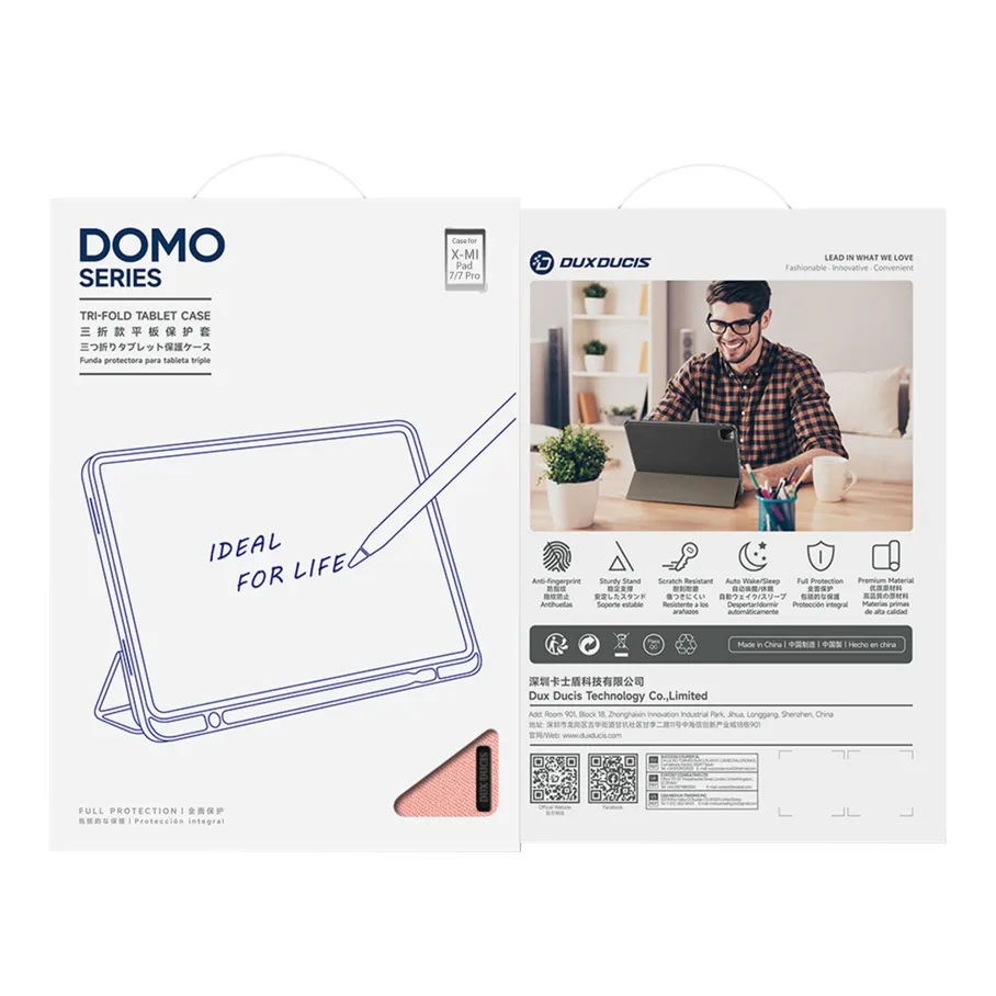 Чохол Dux Ducis Domo для Xiaomi Pad 7/7 Pro with Stylus Pen Holder & Auto Sleep Wake Black