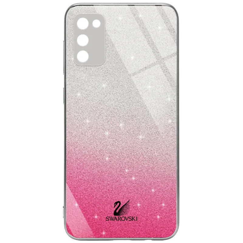 TPU+Glass чохол Swarovski Full Camera для Samsung Galaxy A02s