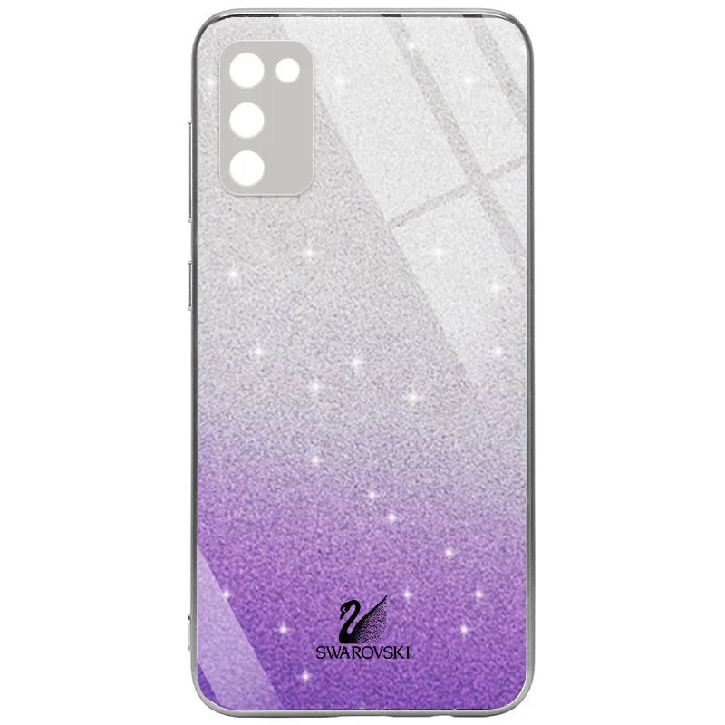 TPU+Glass чохол Swarovski Full Camera для Samsung Galaxy A02s