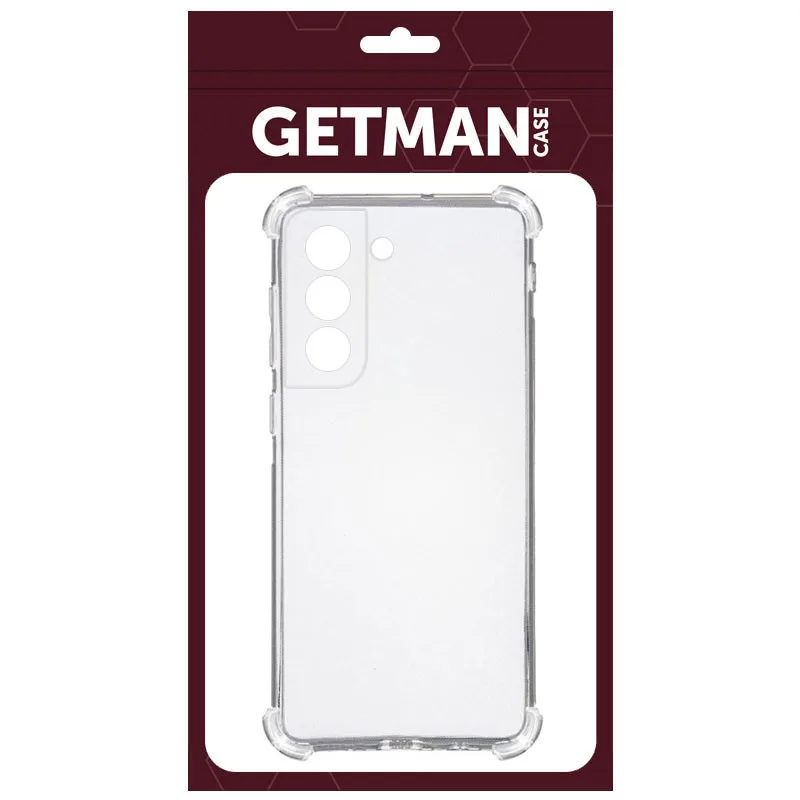 TPU чохол GETMAN Ease logo посилені кути для Samsung Galaxy S21 FE