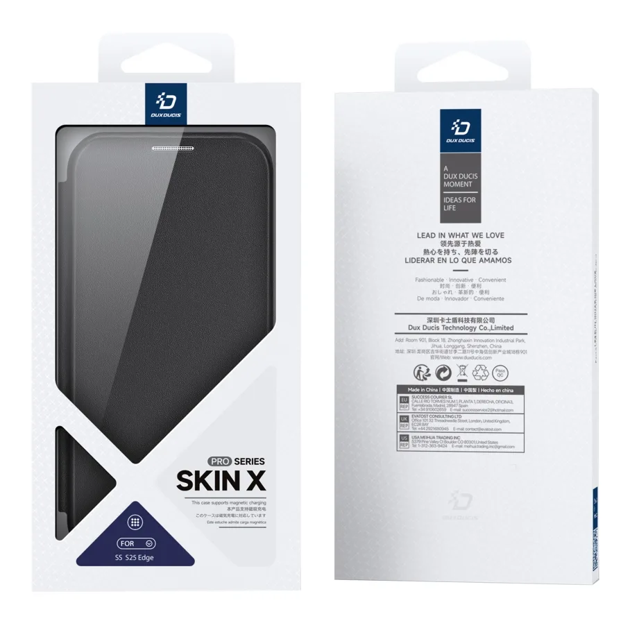 Чохол-книжка Dux Ducis Skin X Pro with MagSafe для Samsung Galaxy S25 Edge 5G (S937) Black