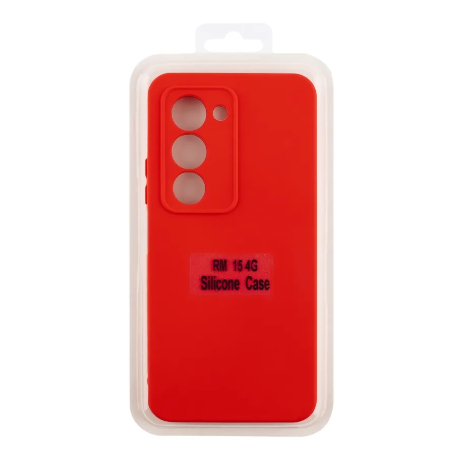 Чохол Silicone Cover Full Camera (A) для Xiaomi Redmi 15 4G 14.Red