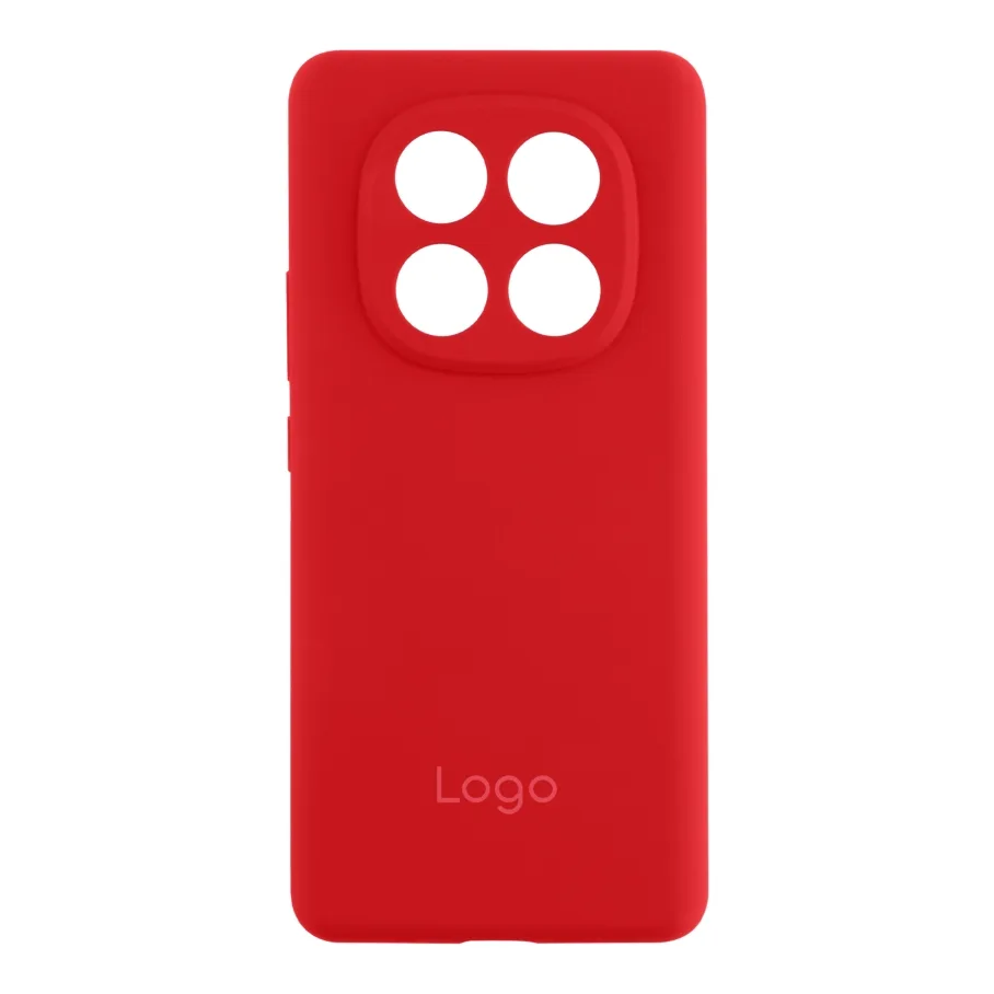 Чохол Liquid Silicone (AA) Full Camera для Xiaomi Redmi Note 14 Pro 5G/Poco X7 5G 14.Red