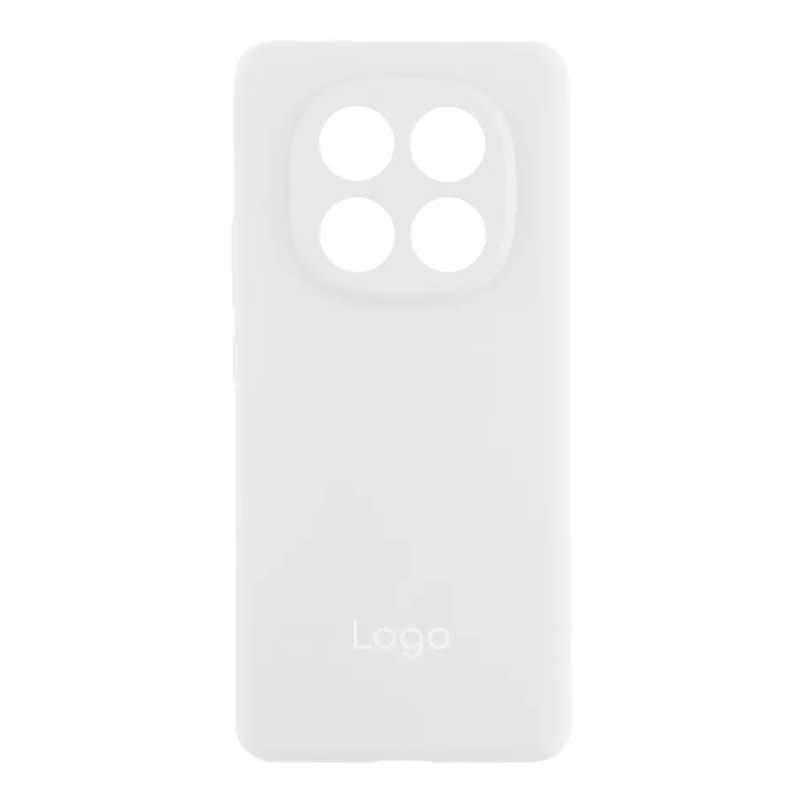Чохол Liquid Silicone (AA) Full Camera для Xiaomi Redmi Note 14 Pro 5G/Poco X7 5G 09.White