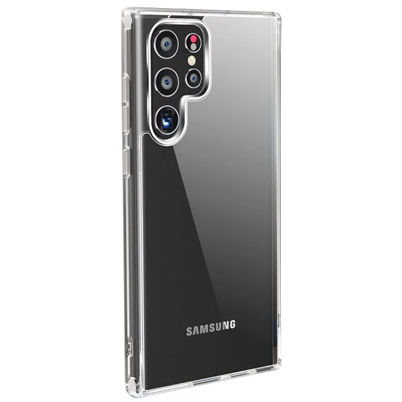 Чохол TPU+PC Прозорий 2.0 mm metal buttons для Samsung Galaxy S22 Ultra