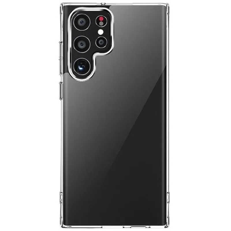 Чохол TPU+PC Прозорий 2.0 mm metal buttons для Samsung Galaxy S22 Ultra