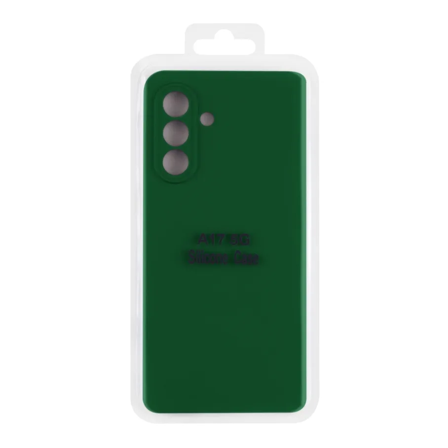 Чохол Silicone Cover Full Camera (A) для Samsung Galaxy A17 (A175)/A17 5G (A176) 71.Dark Green