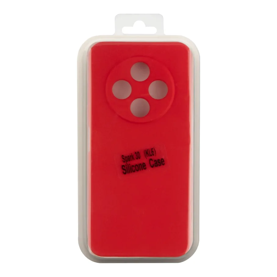 Чохол Silicone Cover Full Camera (A) для Tecno Spark 30 4G (KL6) 14.Red