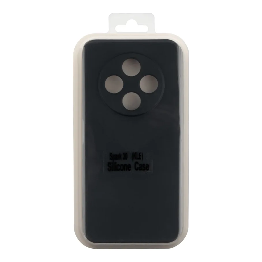 Чохол Silicone Cover Full Camera (A) для Tecno Spark 30 4G (KL6) 18.Black