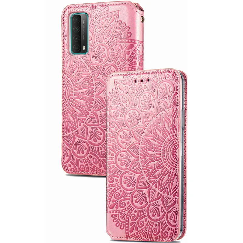 Шкіряний чохол книжка GETMAN Mandala (PU) для Huawei P Smart (2021) / Y7a