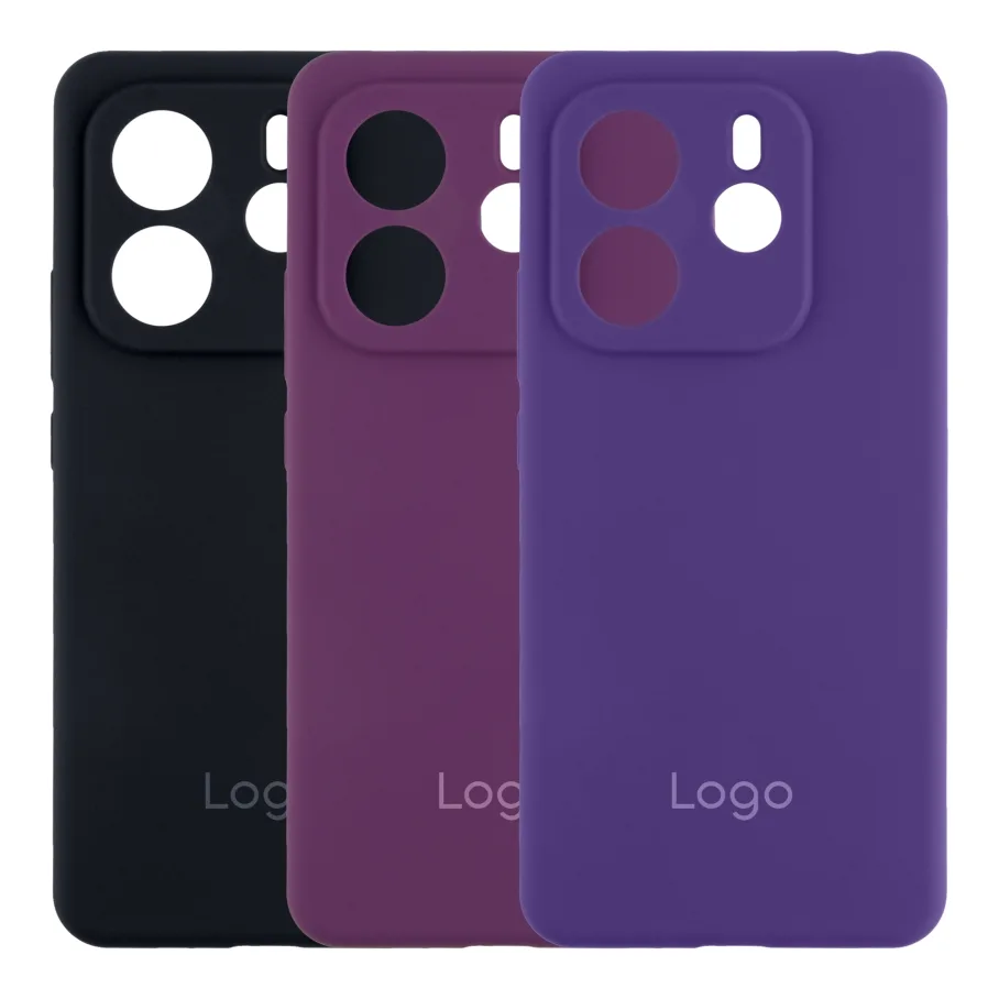 Чохол Liquid Silicone (AA) Full Camera для Xiaomi Redmi Note 14 4G (Global version) 15.Dark Grey