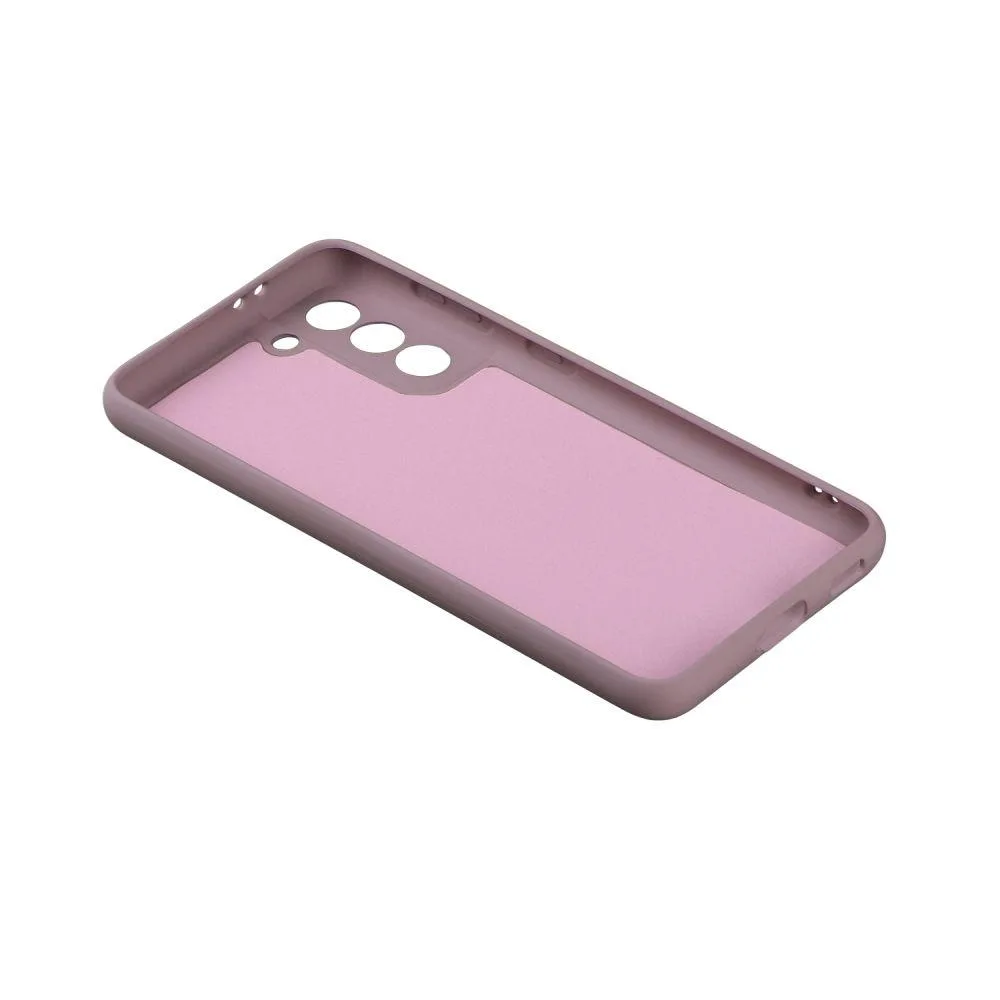 Чохол Silicone Cover з повним захистом камери (A) для Samsung Galaxy S21 (G991) Колір 19.Рожевий пісок