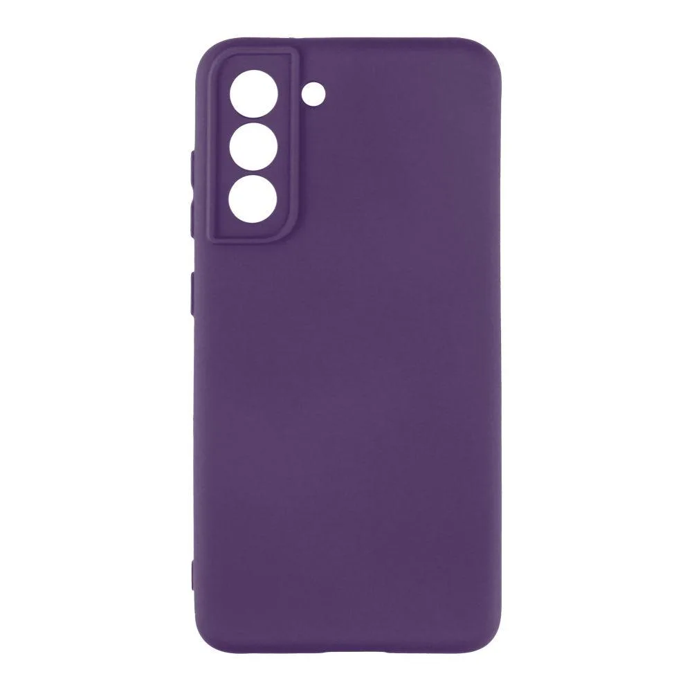 Чехол Silicone Cover з повним захистом камери (A) для Samsung Galaxy S21 FE (G990) Колір 42.Бордовий