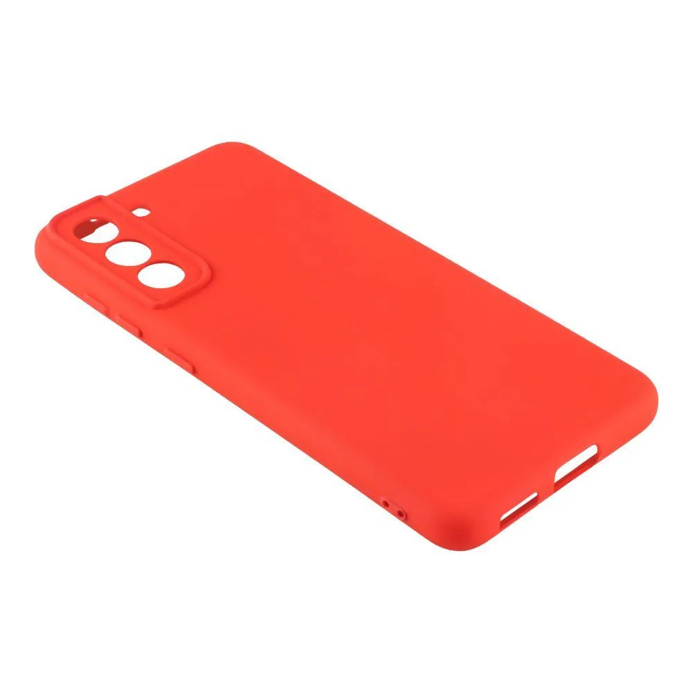 Чехол Silicone Cover з повним захистом камери (A) для Samsung Galaxy S21 FE (G990) Колір 42.Бордовий