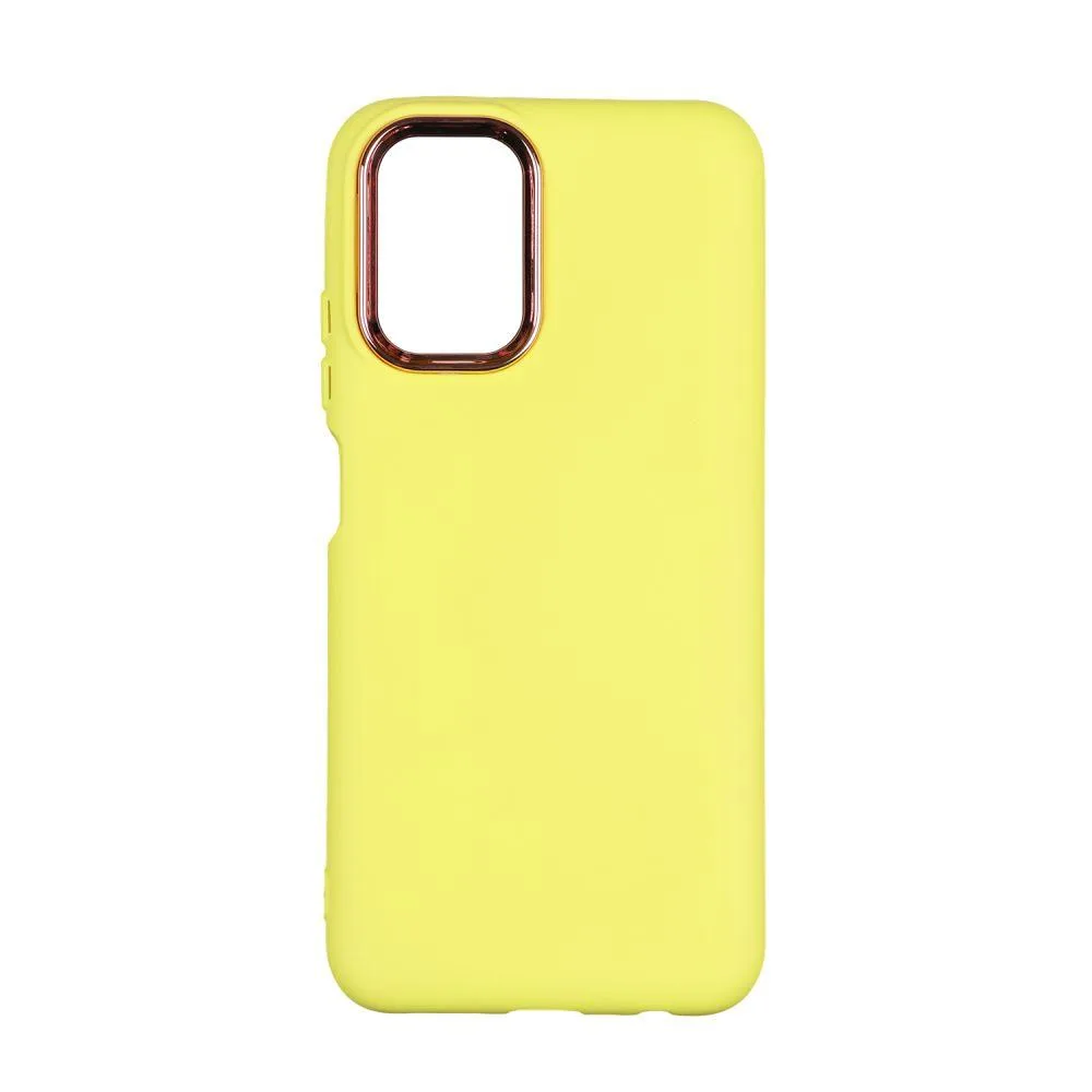 Чохол Silicone Cover Metal frame (AA) для Xiaomi Червонийmi Note 10 / Note 10s Колір 06.Light Рожевий