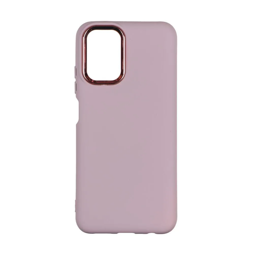Чохол Silicone Cover Metal frame (AA) для Xiaomi Червонийmi Note 10 / Note 10s Колір 06.Light Рожевий