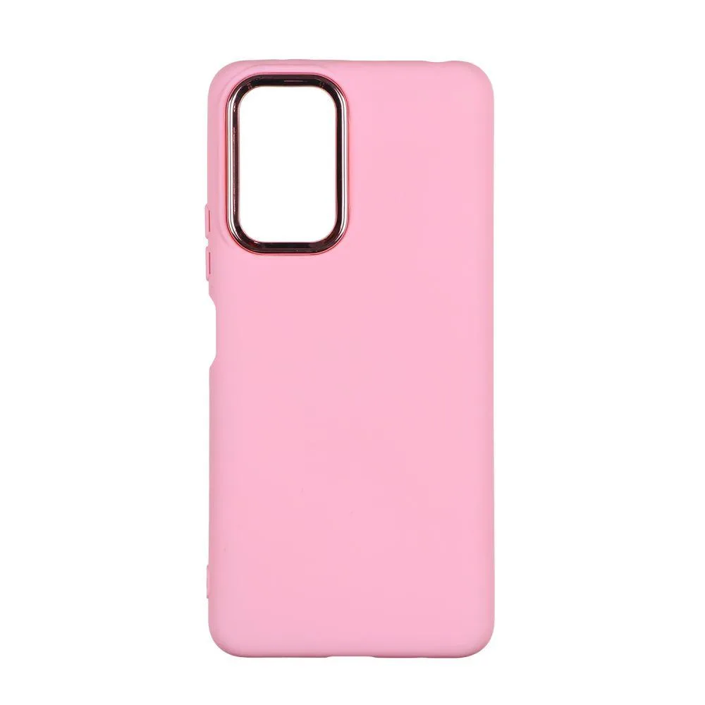 Чохол Silicone Cover Metal frame (AA) для Xiaomi Червонийmi Note 10 Pro/10 Pro Max 4G Колір 38.Shiny Рожевий