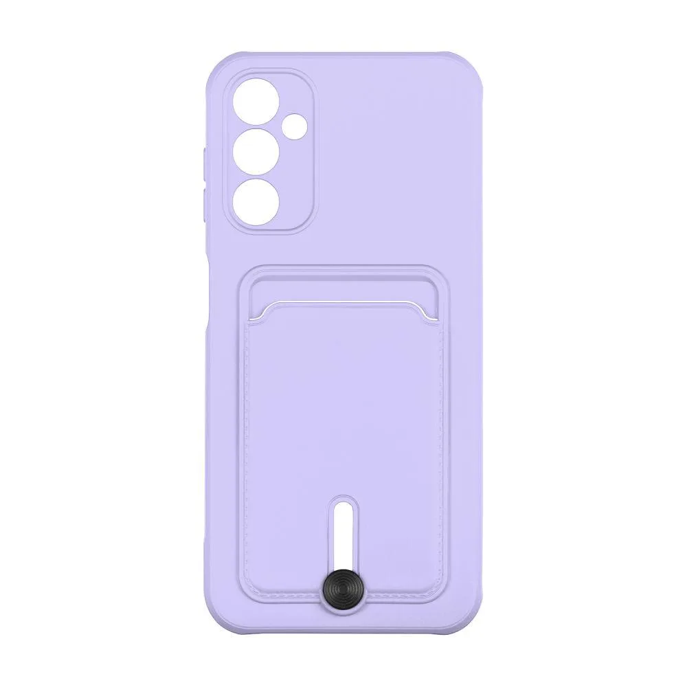 Чохол TPU Colorfull Pocket Card для Samsung Galaxy A14 4G/5G Колір 39.Elegant Фіолетовий