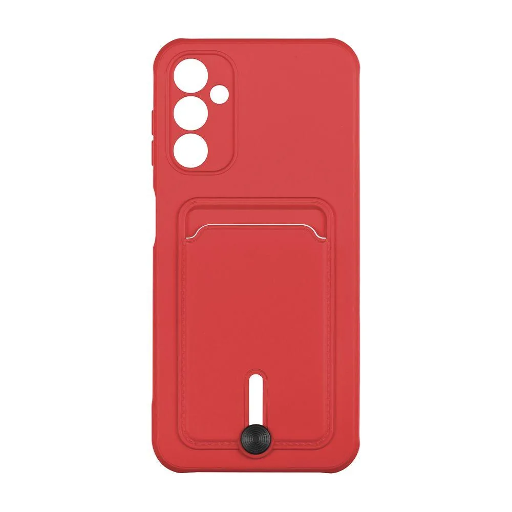 Чохол TPU Colorfull Pocket Card для Samsung Galaxy A14 4G/5G Колір 42.Бордовий