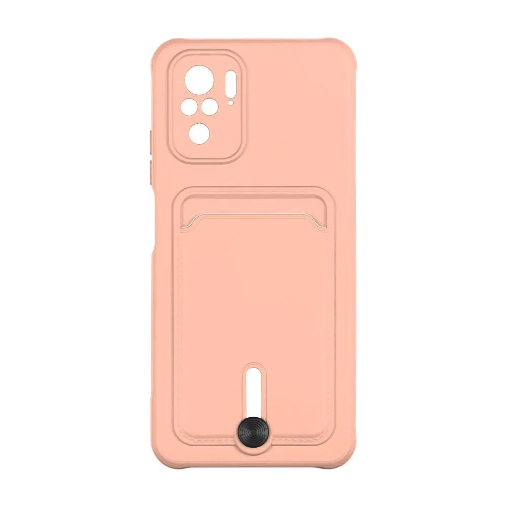 Чохол TPU Colorfull Pocket Card для Xiaomi Redmi Note 10 / Note 10s Колір 08.Dark blue