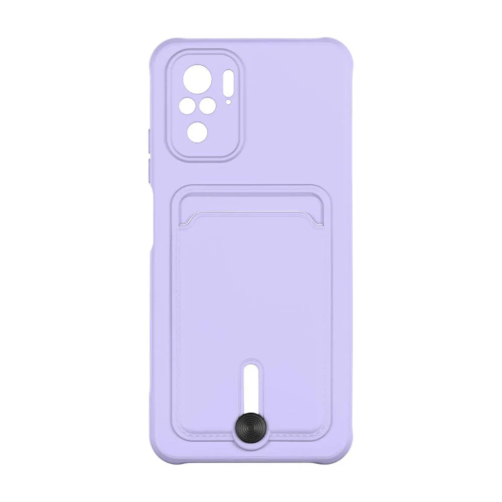 Чохол TPU Colorfull Pocket Card для Xiaomi Redmi Note 10 / Note 10s Колір 08.Dark blue
