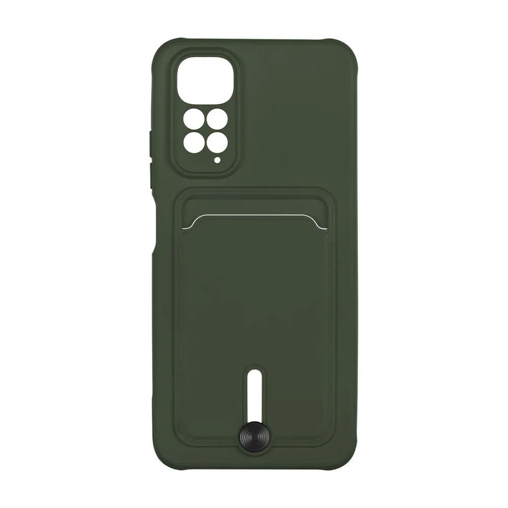 Чохол TPU Colorfull Pocket Card для Xiaomi Червонийmi Note 11 (Global) / Note 11S 4G Колір 42.Бордовий