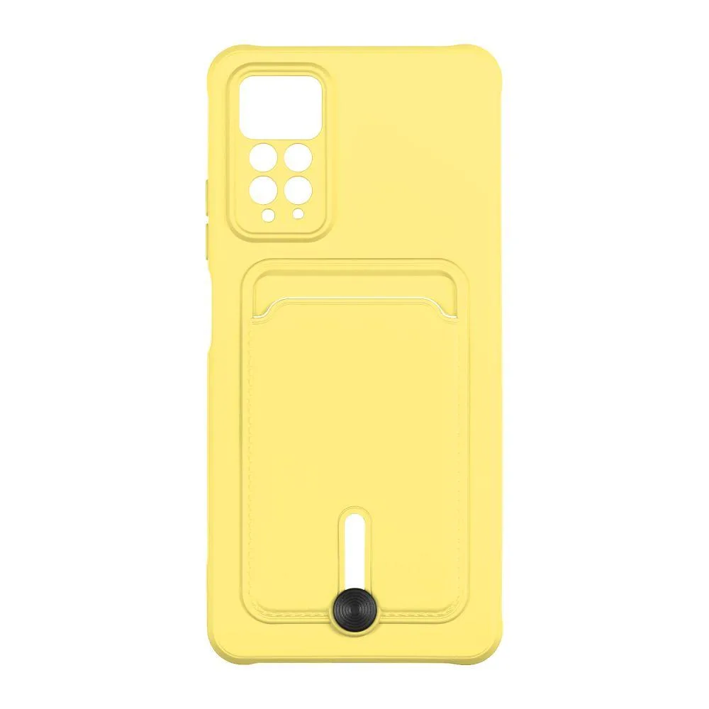 Чохол TPU Colorfull Pocket Card для Xiaomi Червонийmi Note 11 Pro 4G/5G / 12 Pro 4G Колір 04.Yellow