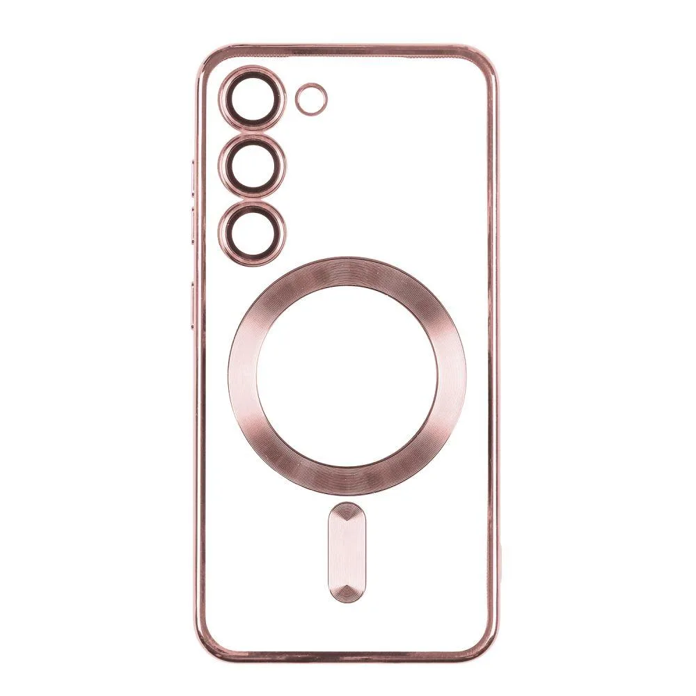 Чехол TPU Metallic із захистом камери with Magsafe для Samsung Galaxy S21 FE (G990) Цвет Black