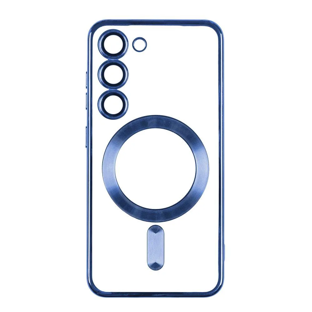 Чехол TPU Metallic із захистом камери with Magsafe для Samsung Galaxy S21 FE (G990) Цвет Black
