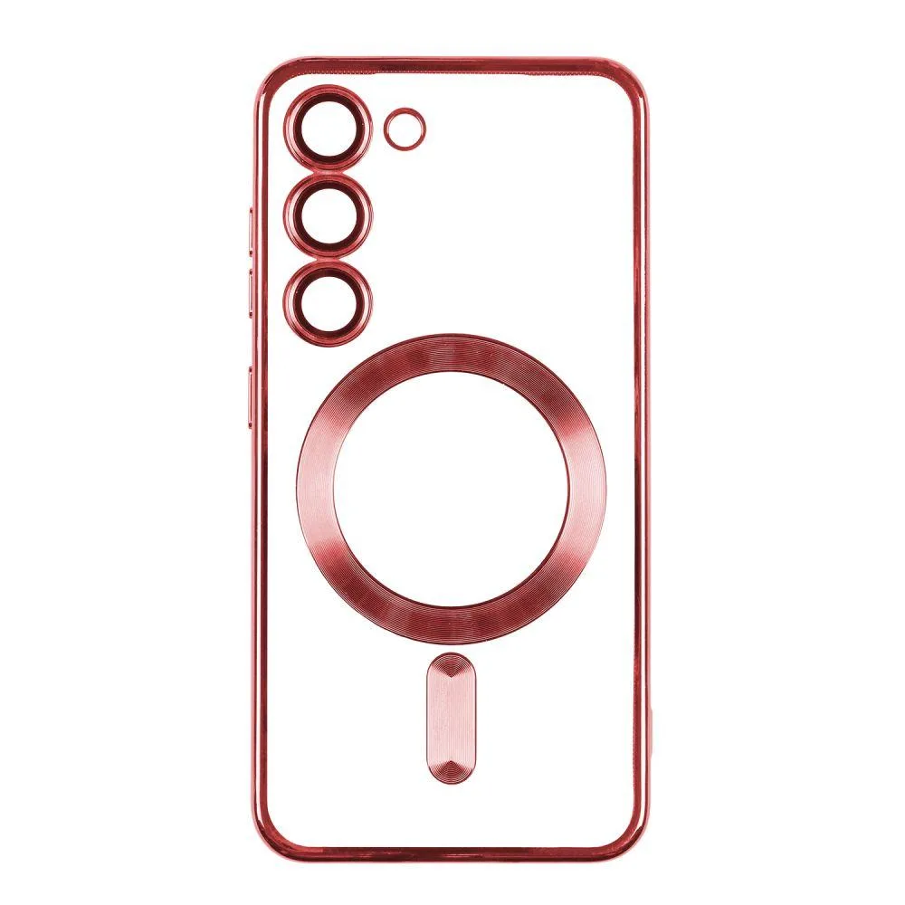 Чехол TPU Metallic із захистом камери with Magsafe для Samsung Galaxy S21 FE (G990) Цвет Black