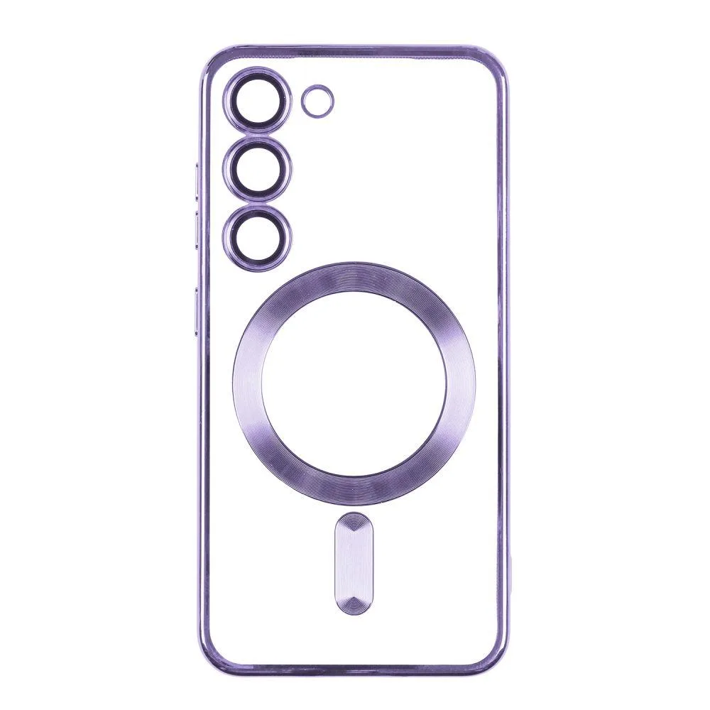 Чохол TPU Metallic із захистом камери with Magsafe для Samsung Galaxy S21 FE (G990) Колір Purple
