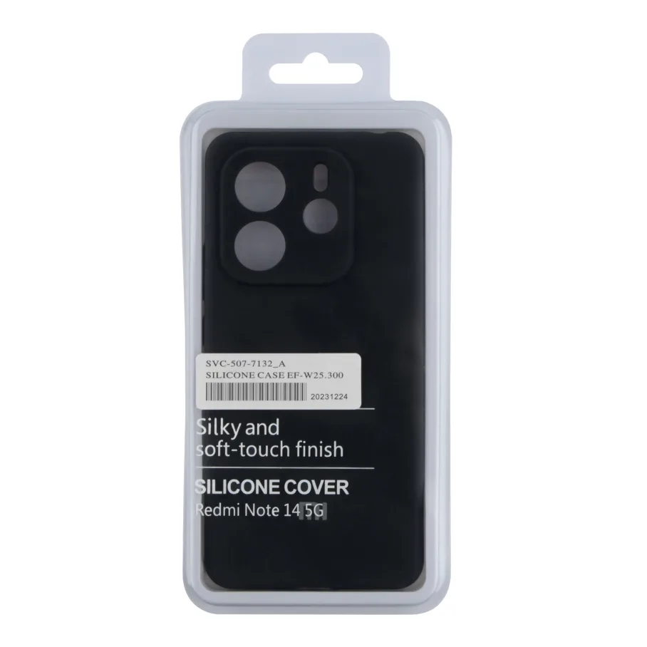 Чохол Liquid Silicone (AA) Full Camera для Xiaomi Redmi Note 14 5G 18.Black